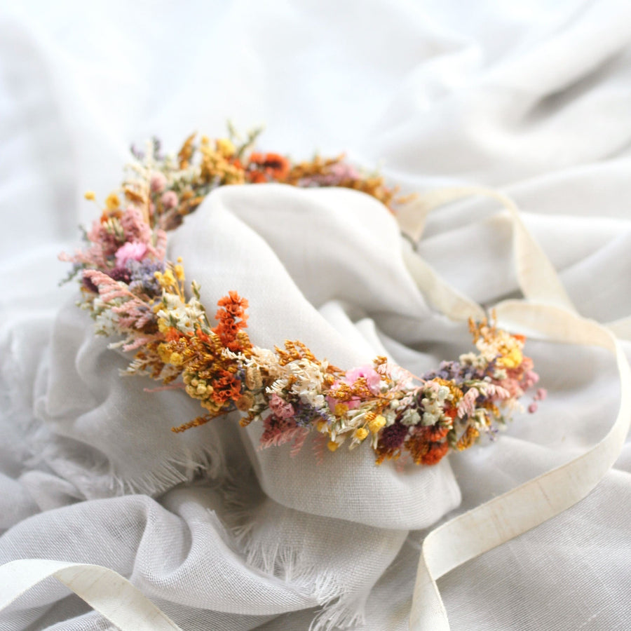 Dried Flower Crown COLOURFUL