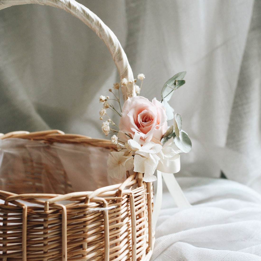Wicker Flower Girl Baskets