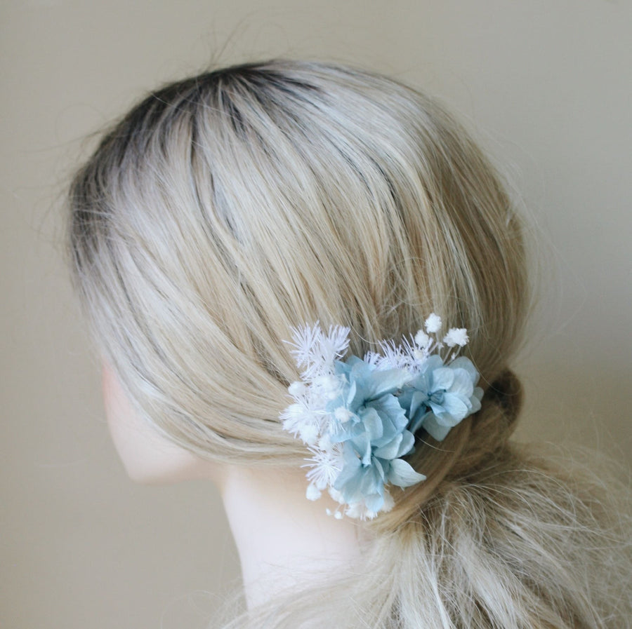 Everlasting Flower Hair Clips HYDRANGEA