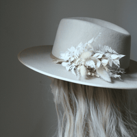 Boho Flower Hat Pin IVORY